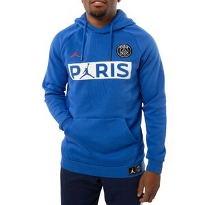 Paris St Germain Air Jordan Jumpman Blue PSG Hoodie Sweatshirt Medium